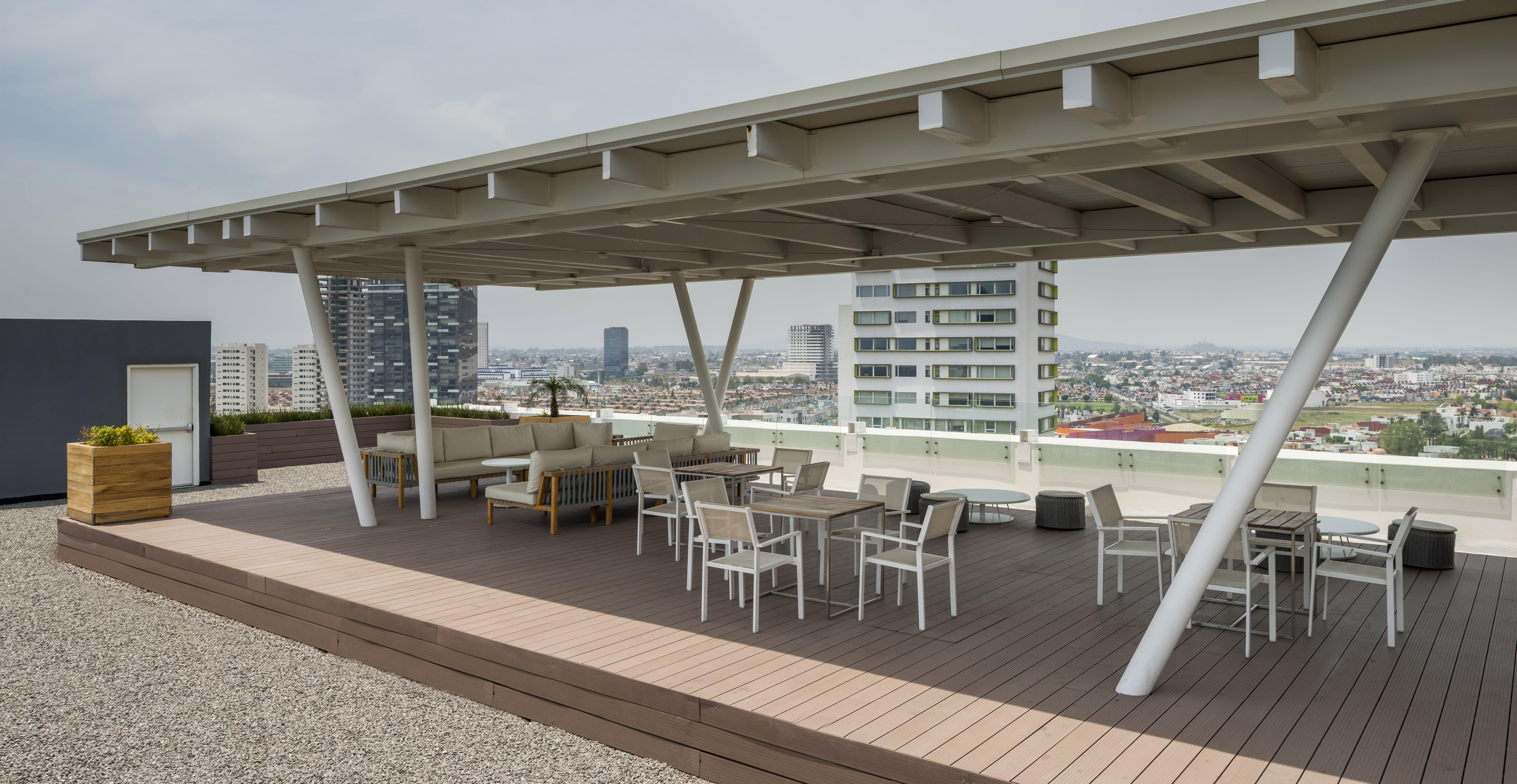 Hotel Camino Real Puebla Angelopolis Extérieur photo Rooftop terrace